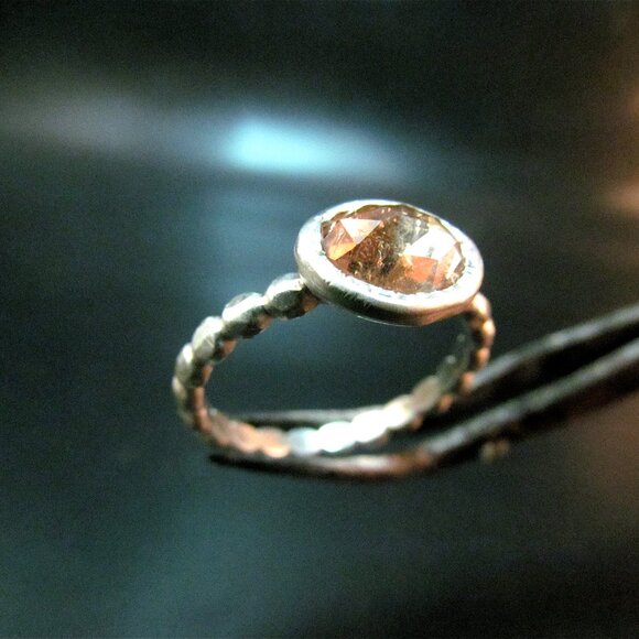 Tourmaline ring. 14K yellow gold ring with Yellow/Orange Tourmaline. UNIQUE - Picture 5 of 14